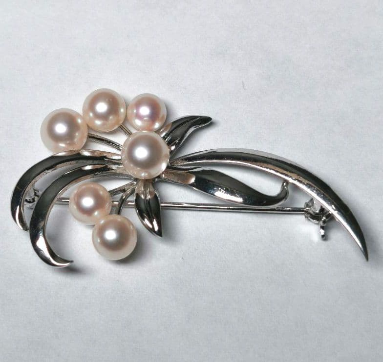 【美品 最高級】ミキモト ブローチ パール フォーマル 皇室御用達 正規品
