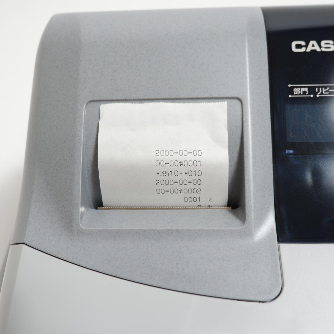 CASIO 106ER レジスター 本体 キー付き 動作良好 美品 グレー