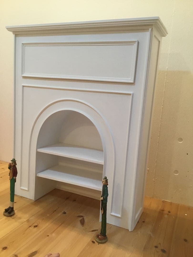 マントルピース(アーチ型)引き出し付