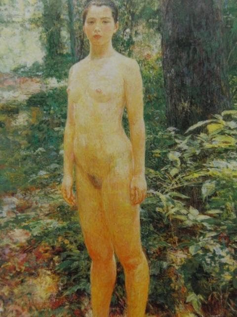 濱本久雄、【小道】、希少な額装用画集より、新品額装付、状態良好