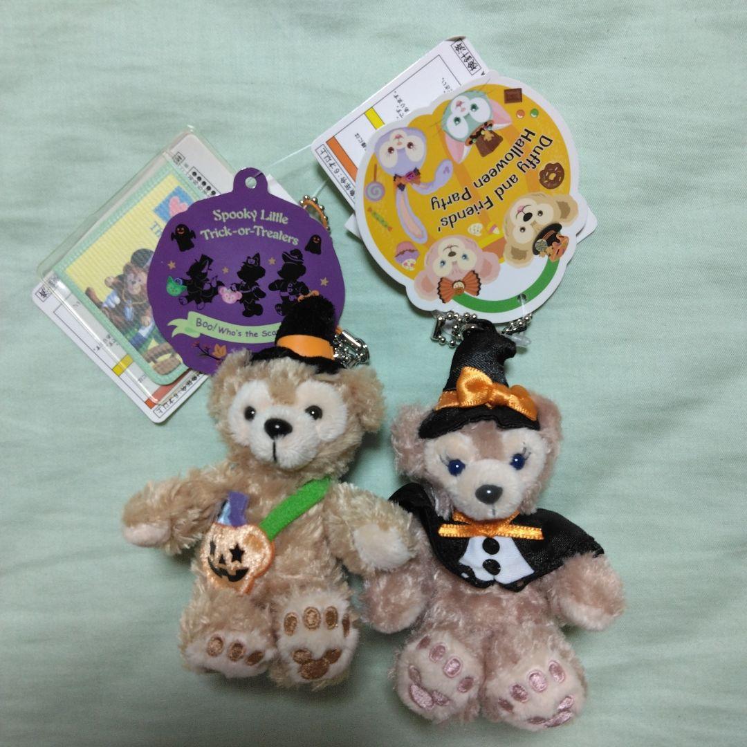 新品・未使用　ダッフィー＆フレンズ　ぬいぐるみバッチ　ハロウィン　ハロウィーン
