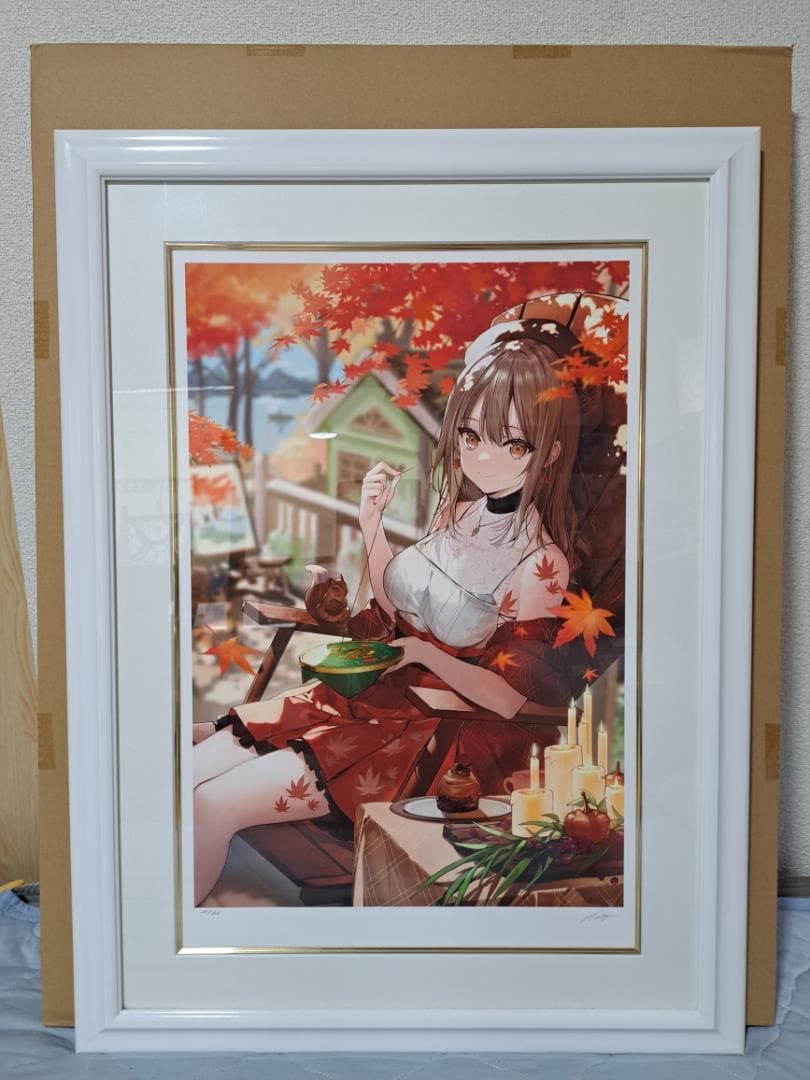 necomi　針で彩る小さな秋　アールビバン　版画　箱・保証書有り