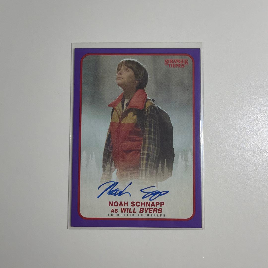 ストレンジャーシングス ノア・シュナップ サイン　カード　シリアル　ウィル