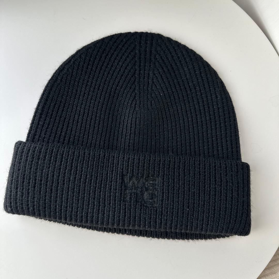 alexanderwang.t ブラック ニット帽 O/S