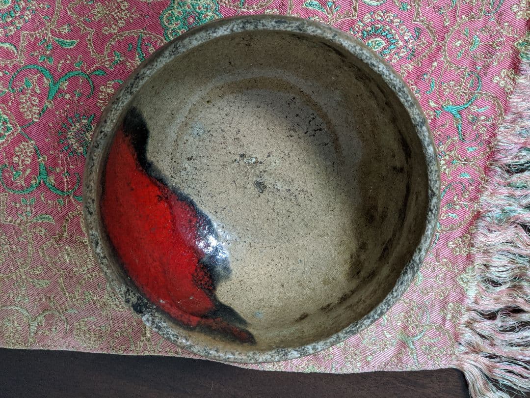 ⭐絶品！一点物 江戸時代 朱赤楽茶碗 茶道具 抹茶盌 古美術品 レア物 骨董品