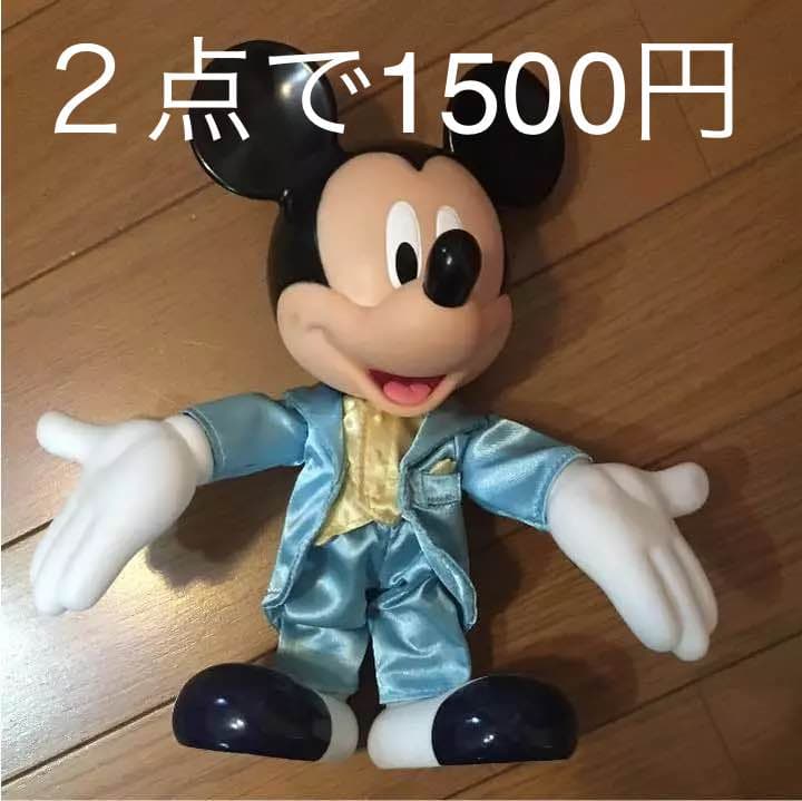 ミッキー ソフビ フィギュア セガ ディズニー タキシード