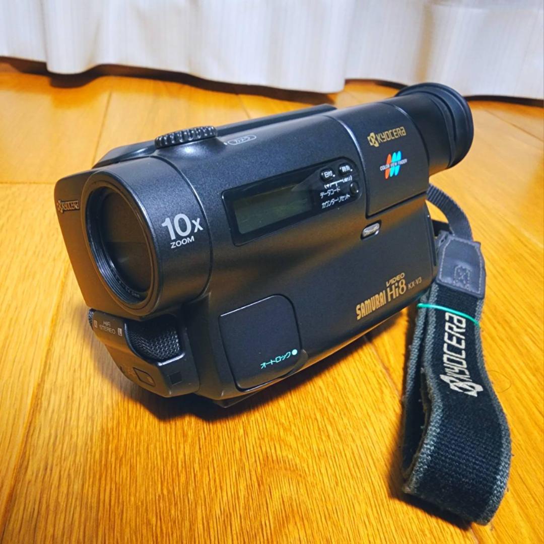 【動作確認済】希少 高画質 Hi8 SONY 京セラ ビデオカメラ セット
