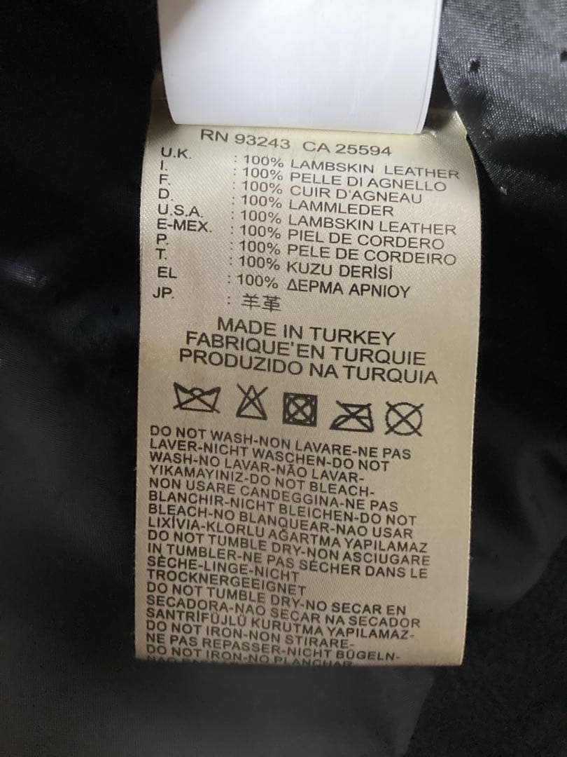 DIESEL ヌバックSheep Skinシングルライダースジャケット サイズS