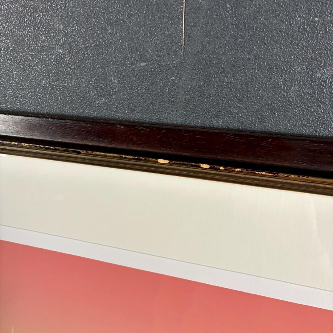 北吉晃「Voyage～」シルクスクリーン 直筆サイン入り お洒落な額装 フランス