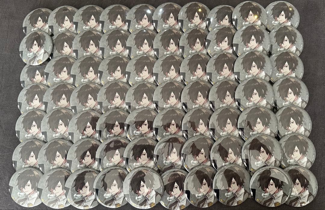 太宰治 缶バッジ 70個セット　組み済み