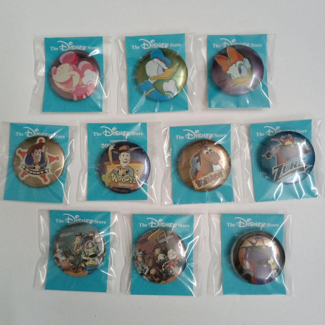 ディズニーストア　2000　カウントダウン　缶バッジ　缶バッジ用台紙