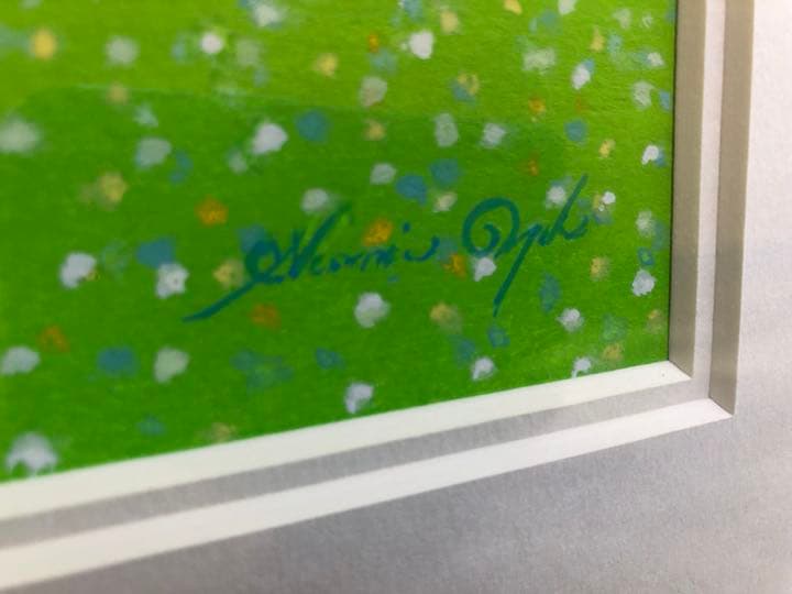 葉祥明 草原のジェイクと小鳥さん アクリル画 原画