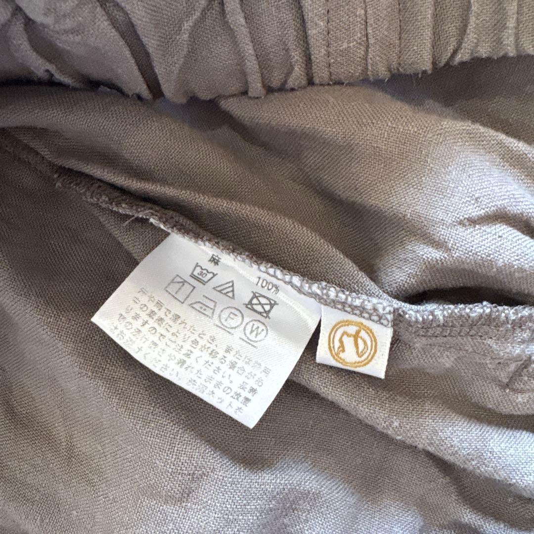 美品　中川政七商店　麻のサルエルパンツ　日本製