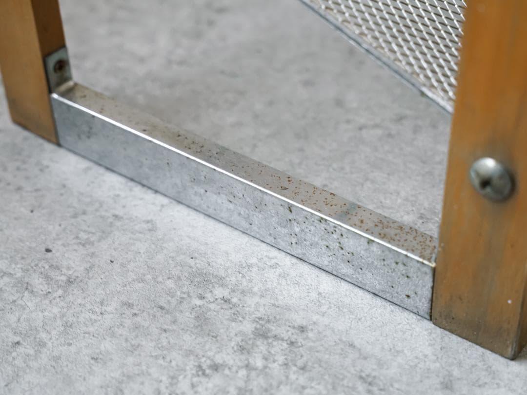 ヴィンテージ エキスパンドメタル マガジンラック/シューズラック 収納