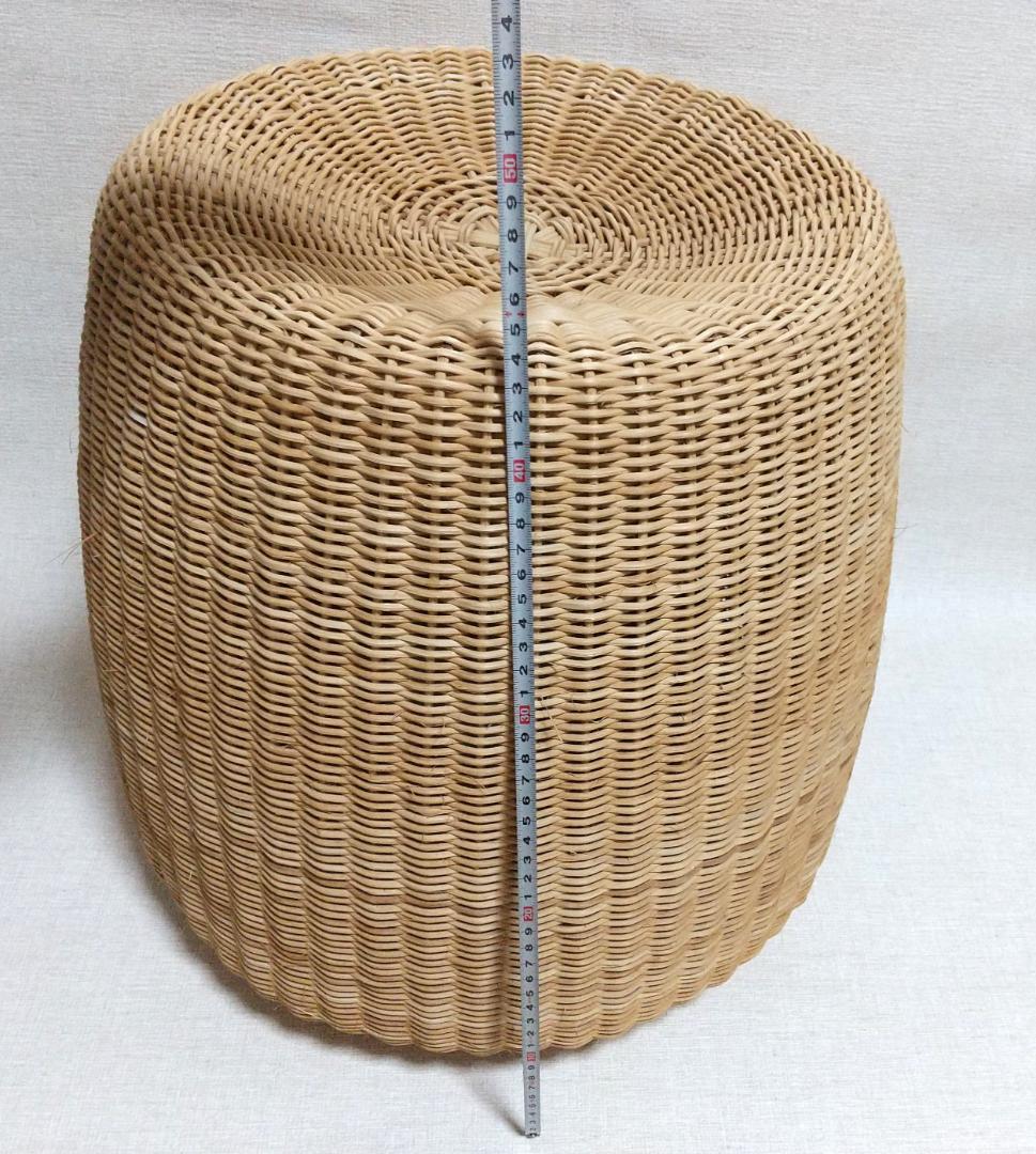 ラタン スツール 円筒形 チェア