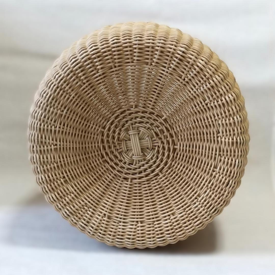 ラタン スツール 円筒形 チェア