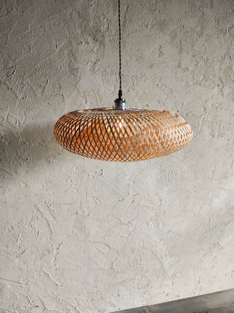 ラタン　籐　オーバル型シーリングライト　１　M0197