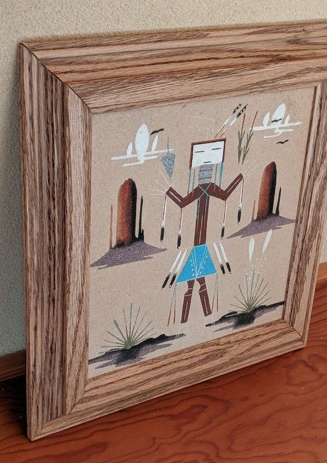 ネイティブアメリカンの砂絵　サンドペイント