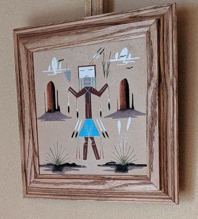 ネイティブアメリカンの砂絵　サンドペイント