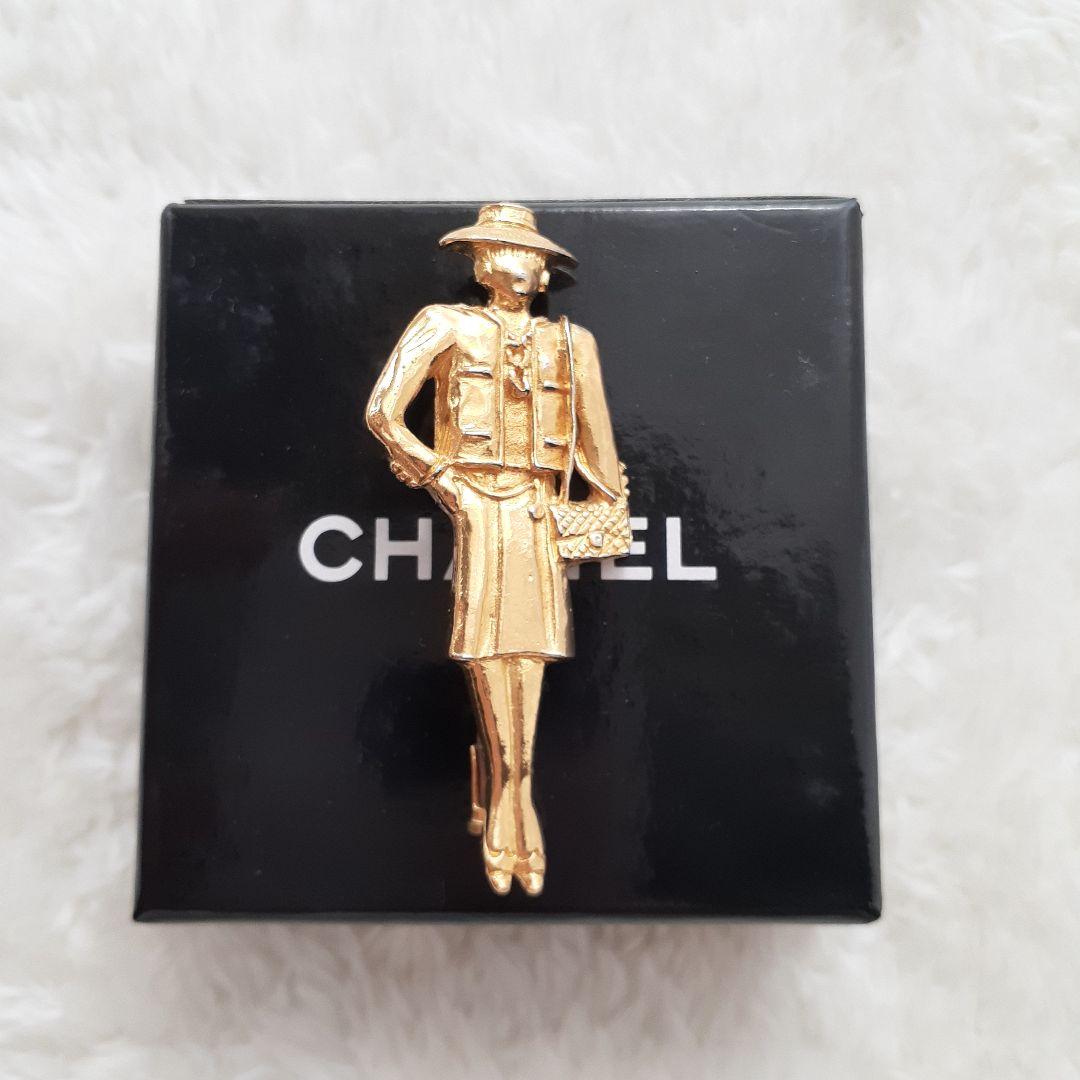 ⭐CHANEL⭐　シャネル　マドモアゼル　ピンブローチ　ゴールド　アクセサリー