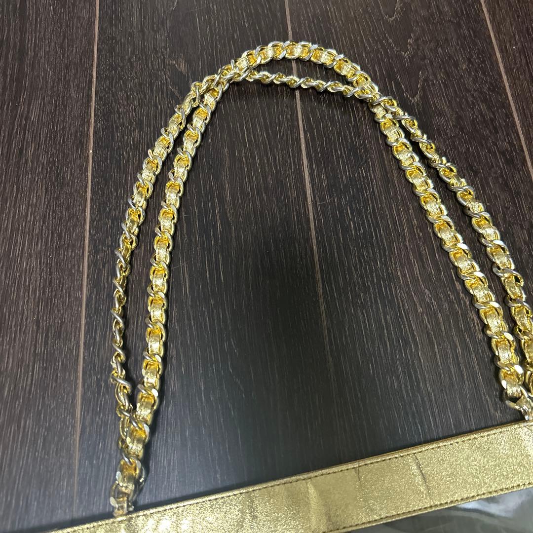 CHANEL GOLD CCロゴ クリアバッグ