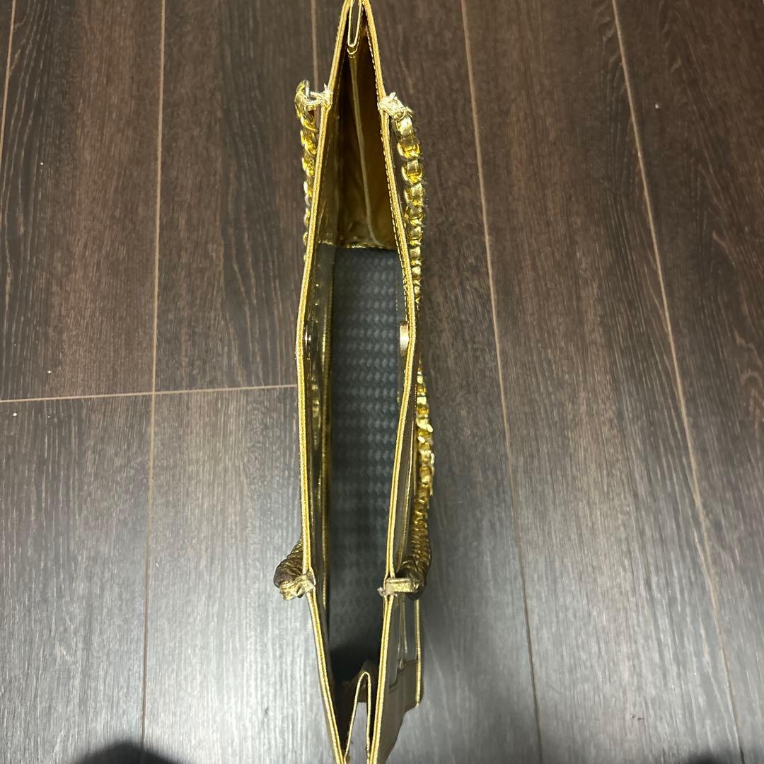 CHANEL GOLD CCロゴ クリアバッグ