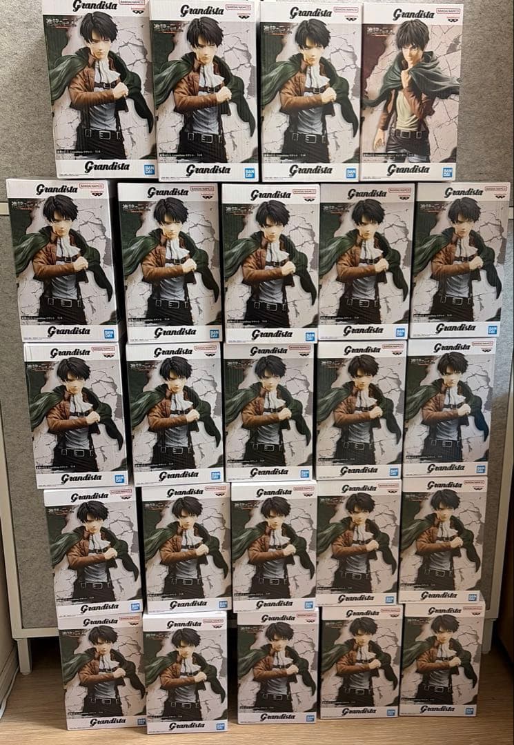 進撃の巨人Grandista（グランディスタ）-エレン-リヴァイ-24体セット