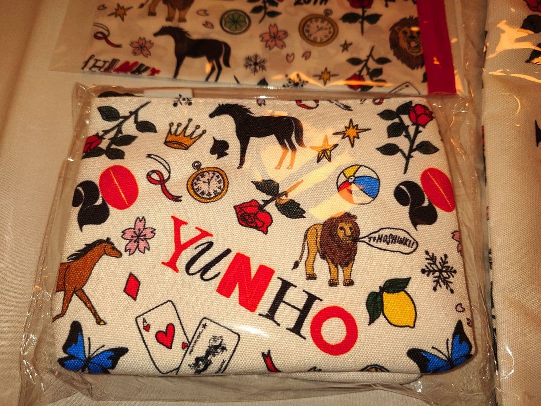 東方神起 ZONE 20周年 ニコイチポーチ トートバッグ ハンカチ グッズ a