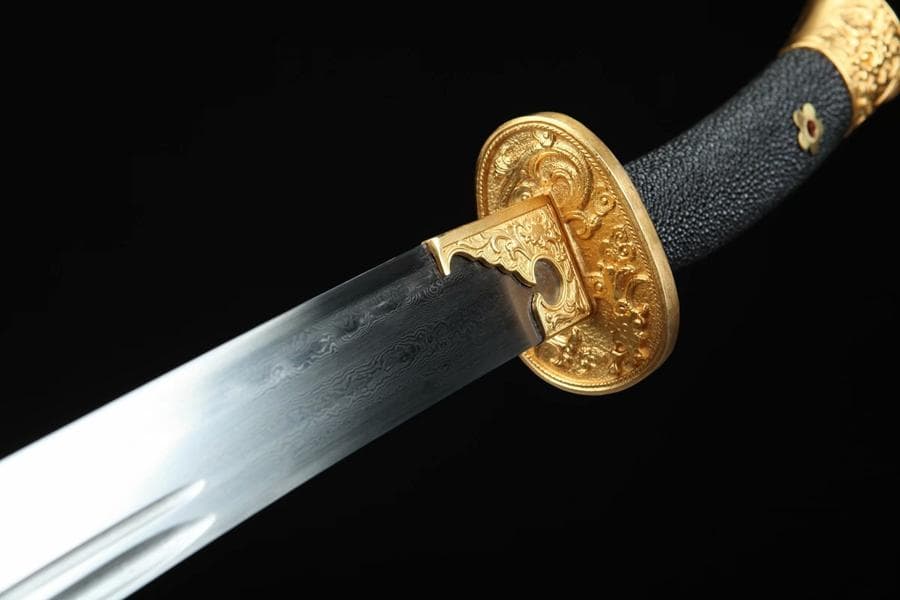 きんめっき竜紋刀 模造刀 居合刀 武士道 武具 漢剣 唐刀 龍泉剣 手鍛造打