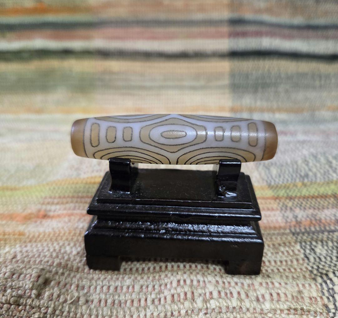 056　天珠　龍眼銀線天珠　　龍六眼　　　dzibeads！