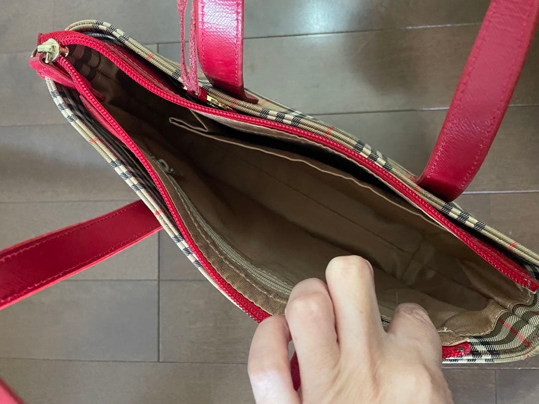 Burberrys チェック柄 ハンドバッグ