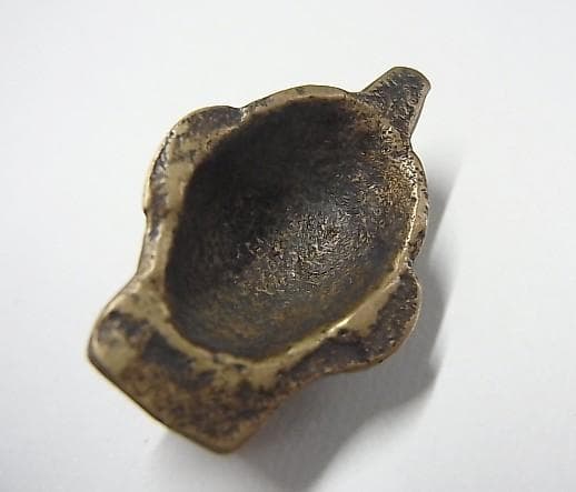 ★L1301★古パーツ　ナガ族　伝世品　ペンダント　人面護符 エスニック