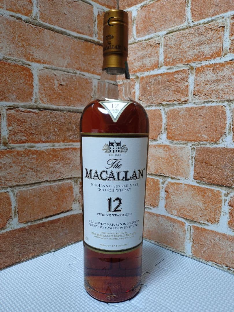 稀少 終売品 マッカラン 12年シェリーオークカスク 700ml旧ボトル 箱付き