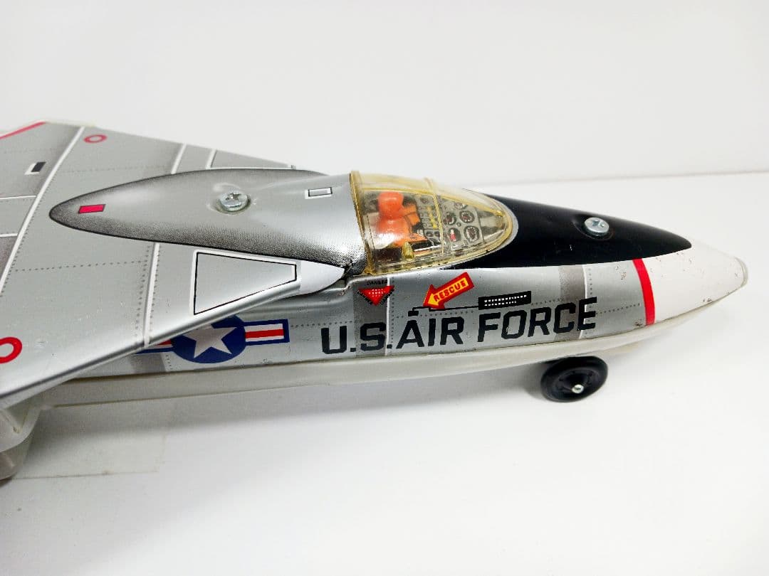 希少 動作品 野村トーイ グラマン F111A ジェットファイター ブリキ