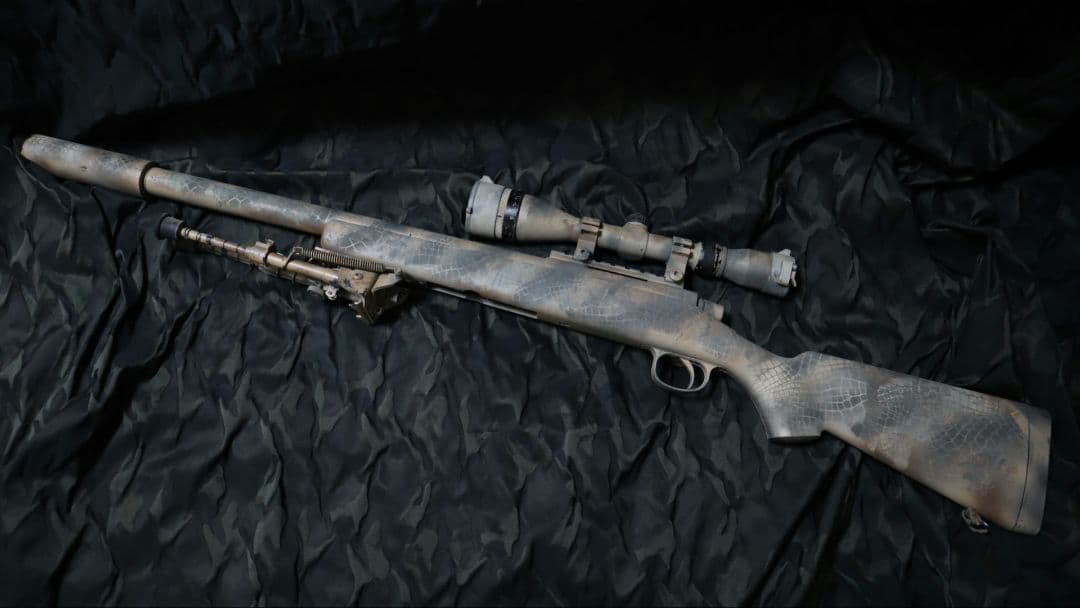 カスタムVSR 迷彩スナイパーライフル スコープ付き 東京マルイ