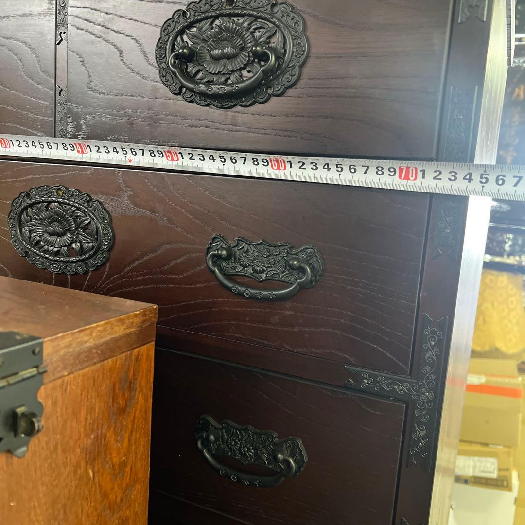 民芸箪笥　装飾金具　和箪笥　整理箪笥