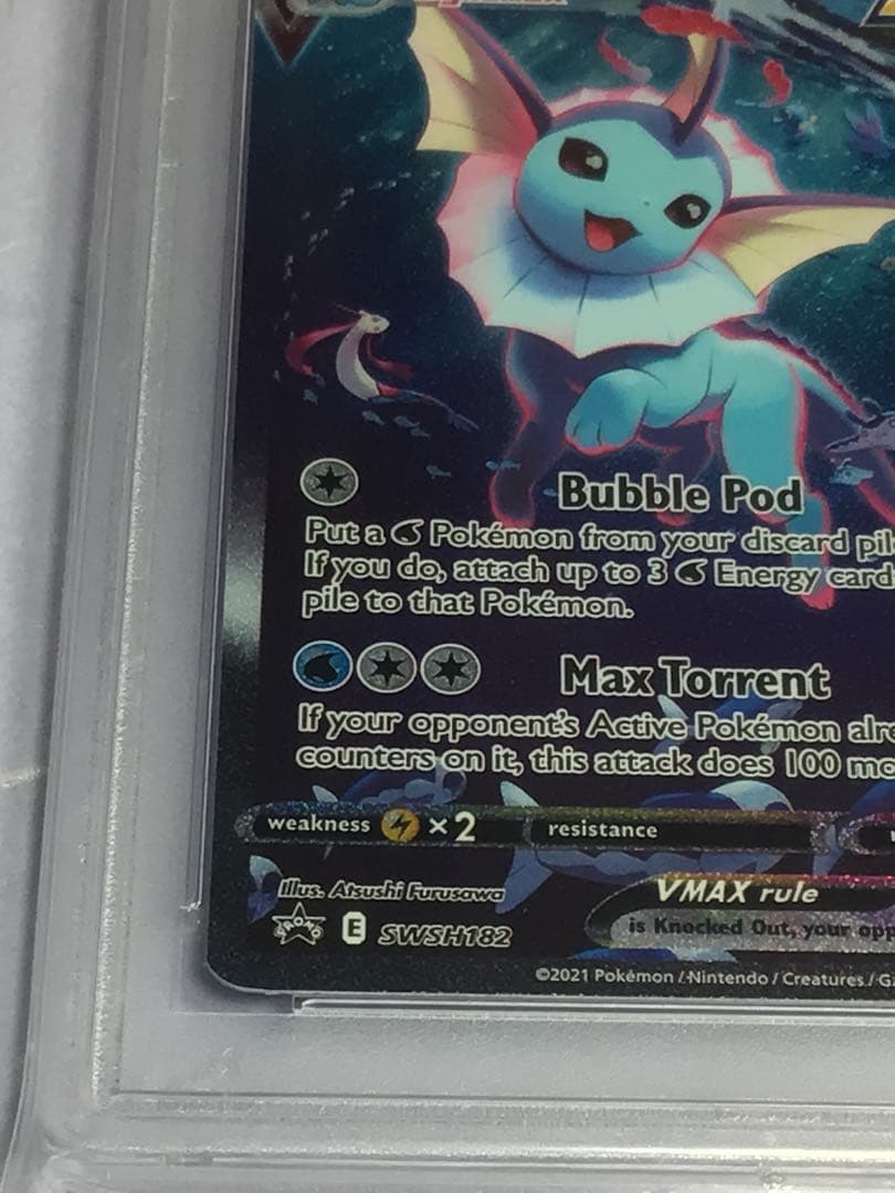 psa10 2021年シャワーズV MAX夏ポケカPROMO英語 海外