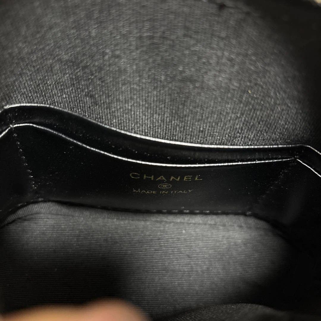 CHANEL ツイード チェック柄 ショルダーバッグ