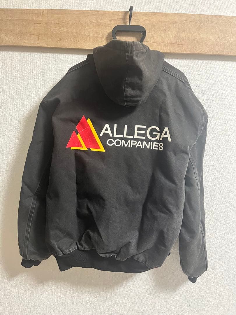 希少　カーハート　アクティブジャケット　企業ロゴ