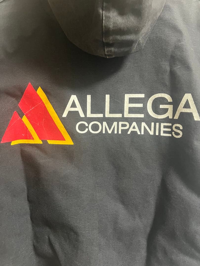 希少　カーハート　アクティブジャケット　企業ロゴ