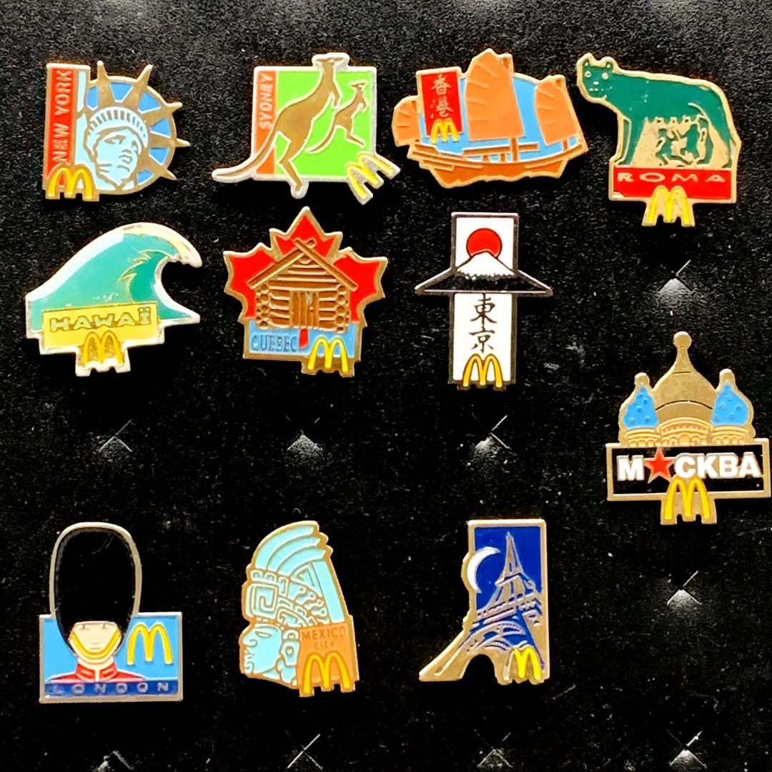 42639 たなか ピンバッチマクドナルド 世界の首都 11個×5セット
