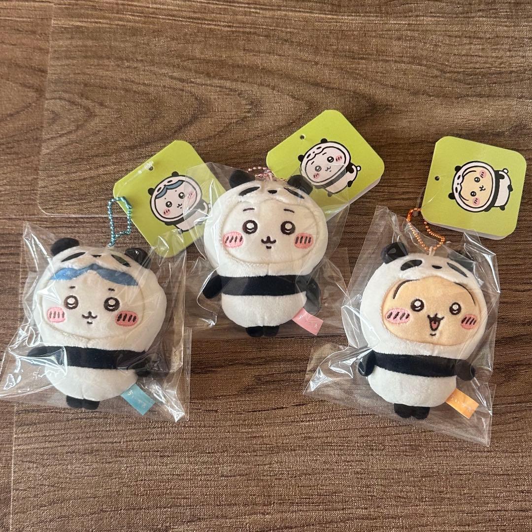 ちいかわ パンダ ぬいぐるみ マスコット 6種セット ハチワレ うさぎ 新品