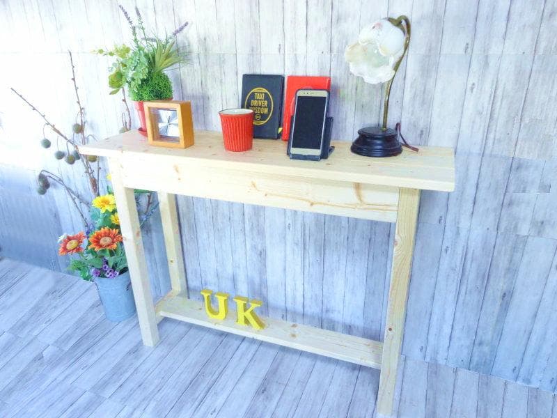 ハンドメイド ナイトテーブル (ナチュラル)