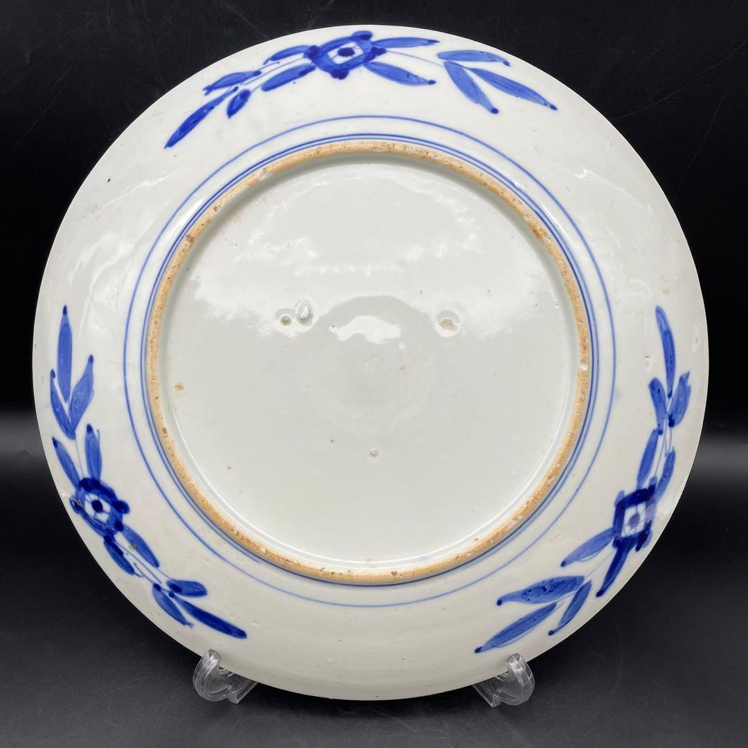 伊万里・有田焼　明治時代　色絵大皿　金彩　飾り皿　40cm