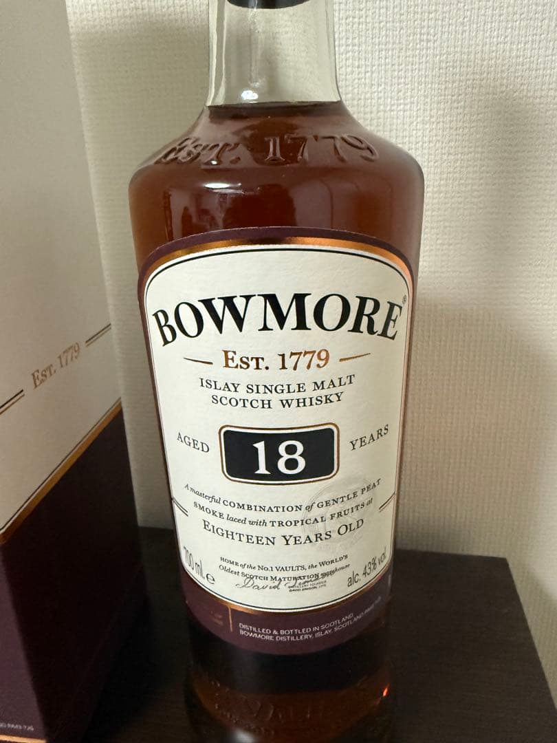 BOWMORE 18年 アイラシングルモルトウイスキー 700ml