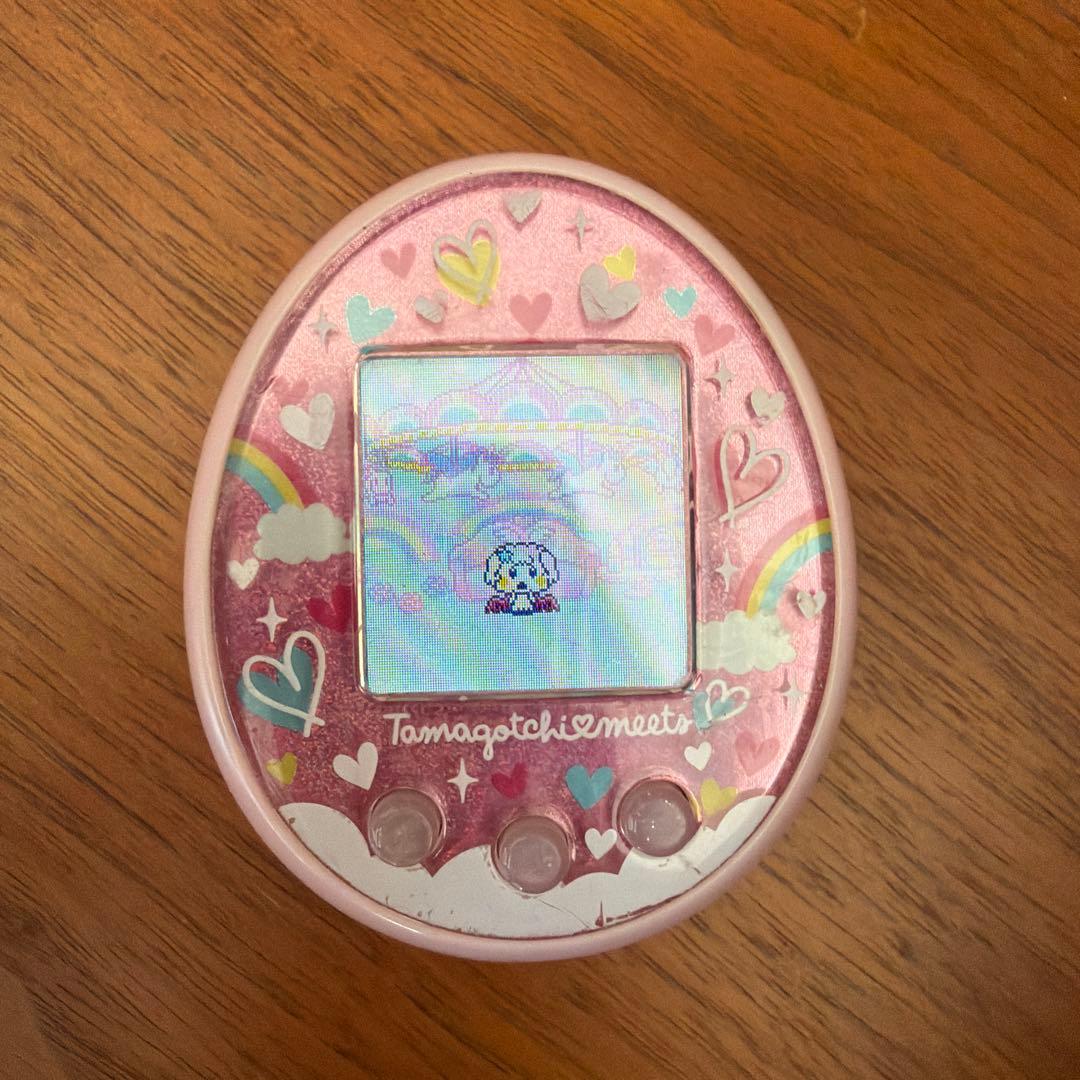 【おまけ付き】たまごっち メルヘンみーつ ピンク　本体　蓋なし