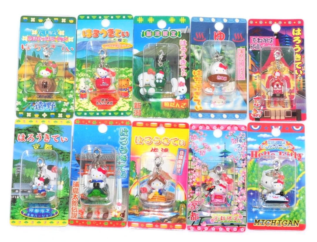 ハローキティ ご当地 ストラップ セット まとめ 90個 根付