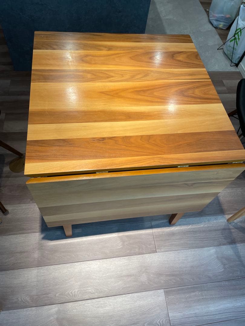 購入前コメントください！1週間限定！ダイニングテーブル伸縮式75-120cm