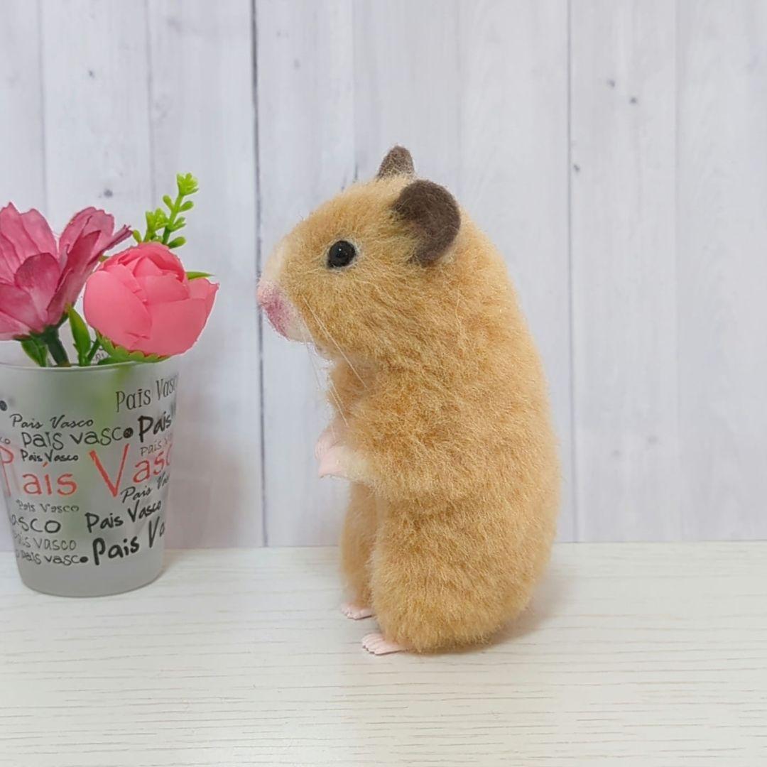 378 くるみ ハムスター 羊毛フェルト