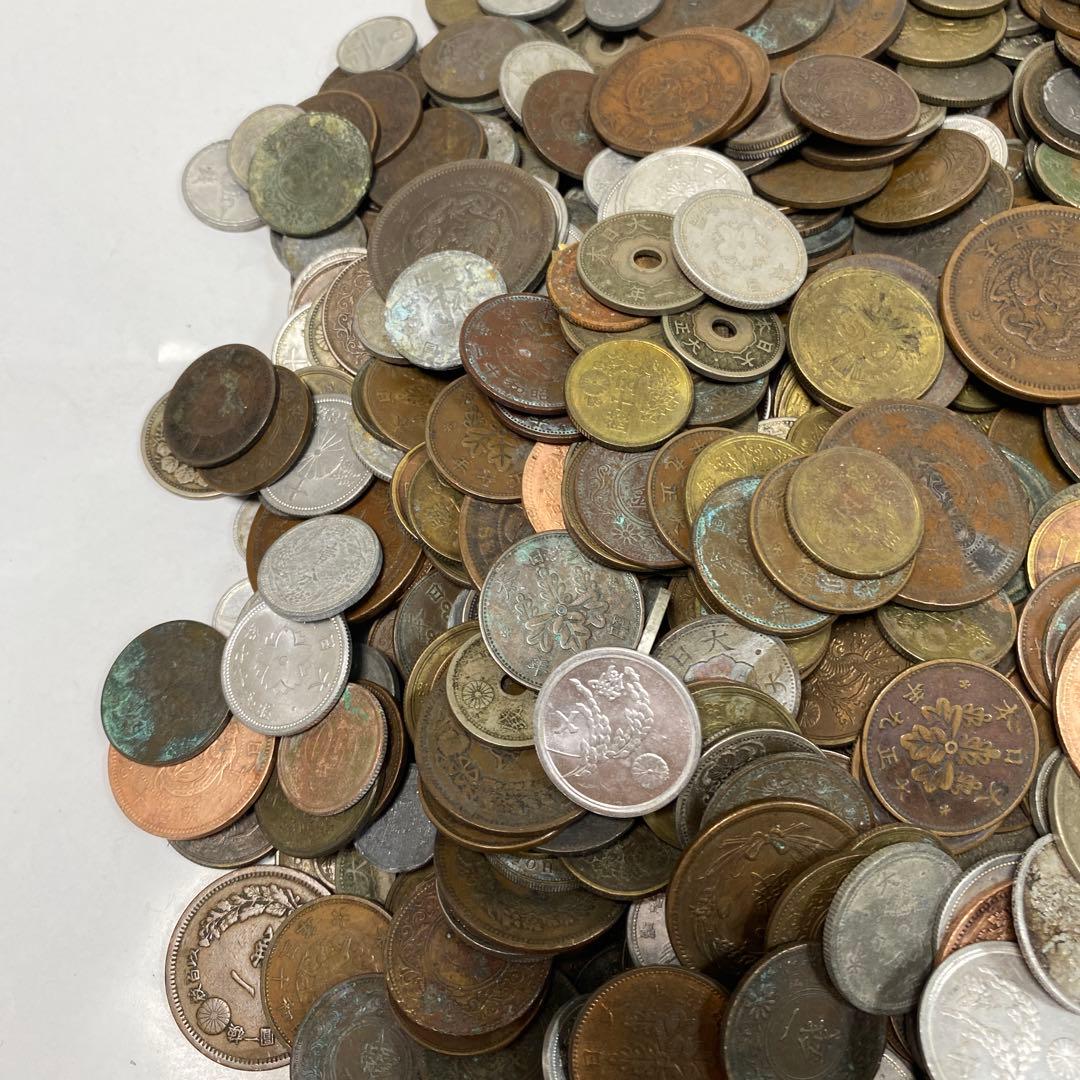 日本の古銭 明治 大正 昭和 レトロ まとめ売り 正味4.2kg NO.54